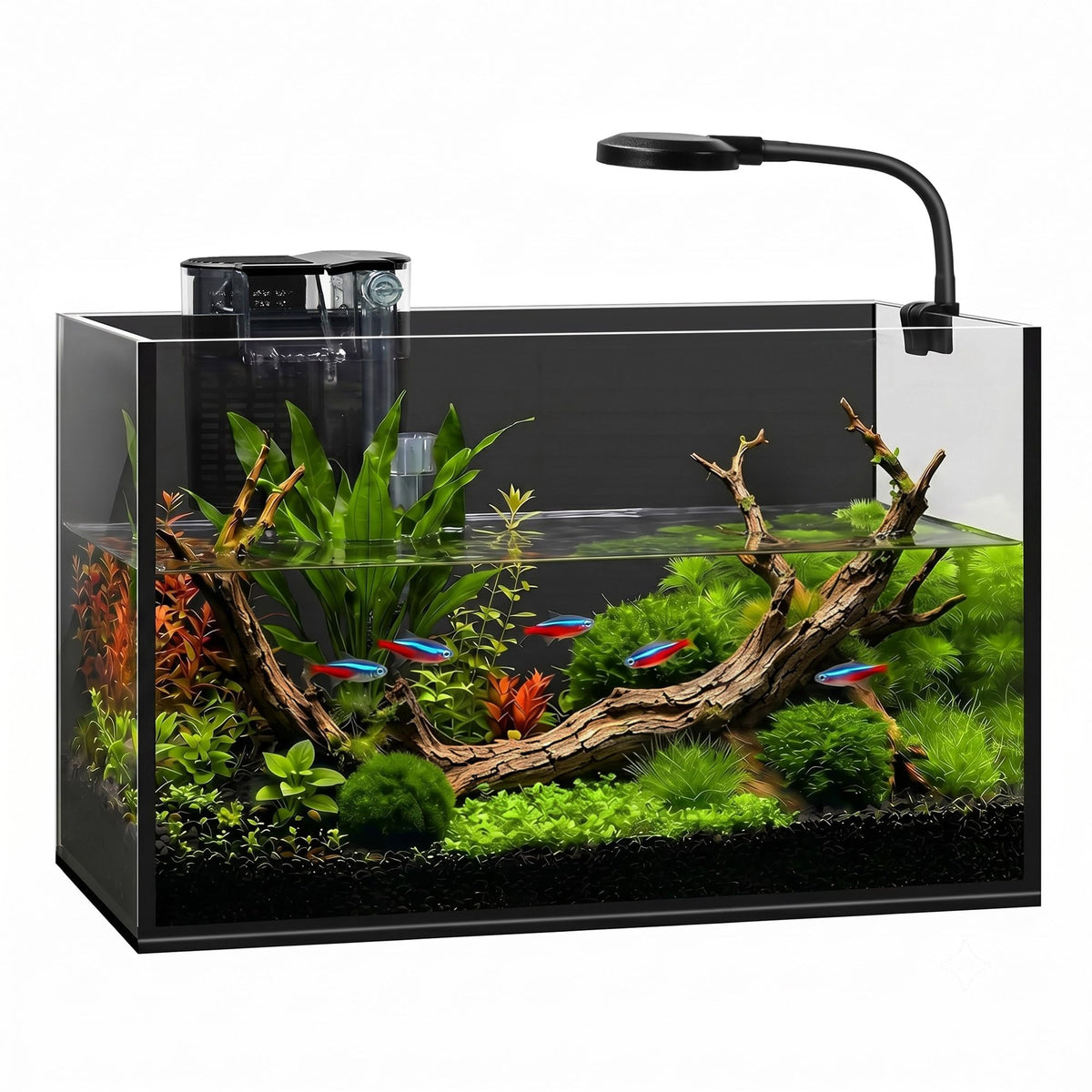 2 Gallon Fish Tank with Light and Filter J985