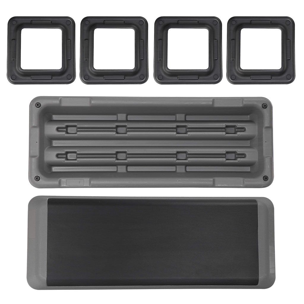 43 Inch Adjustable Aerobic Step Platform with 4 Risers X51192