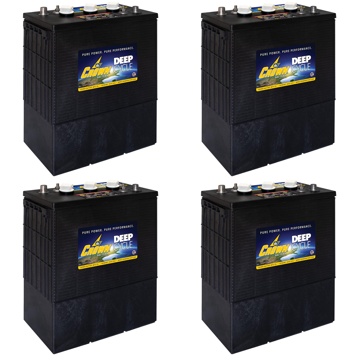 6V 430Ah Flooded Lead Acid Deep Cycle Battery Pack of 4 M407135