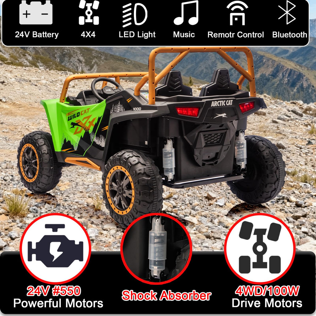 24V 2-Seater 4WD Kids Electric Ride On UTV M244