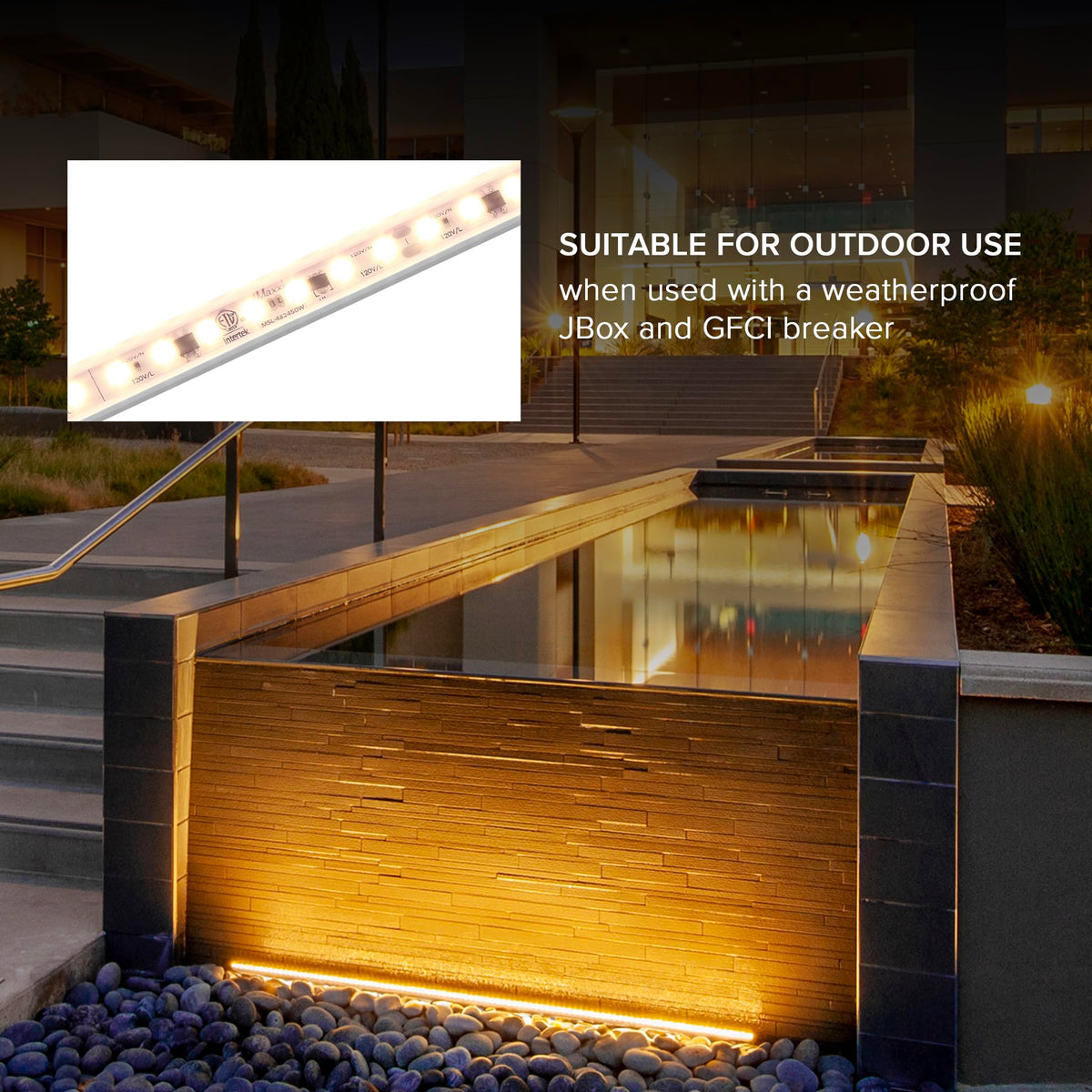 24 in. Hardwired LED Under Cabinet Strip Light U9819