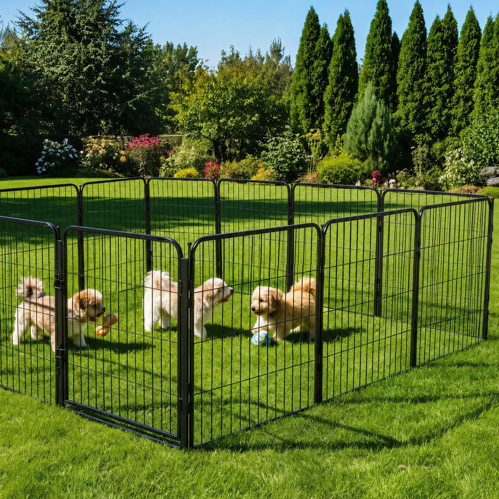 40 inch 16 Panels Heavy Duty Metal Dog Playpen O18651