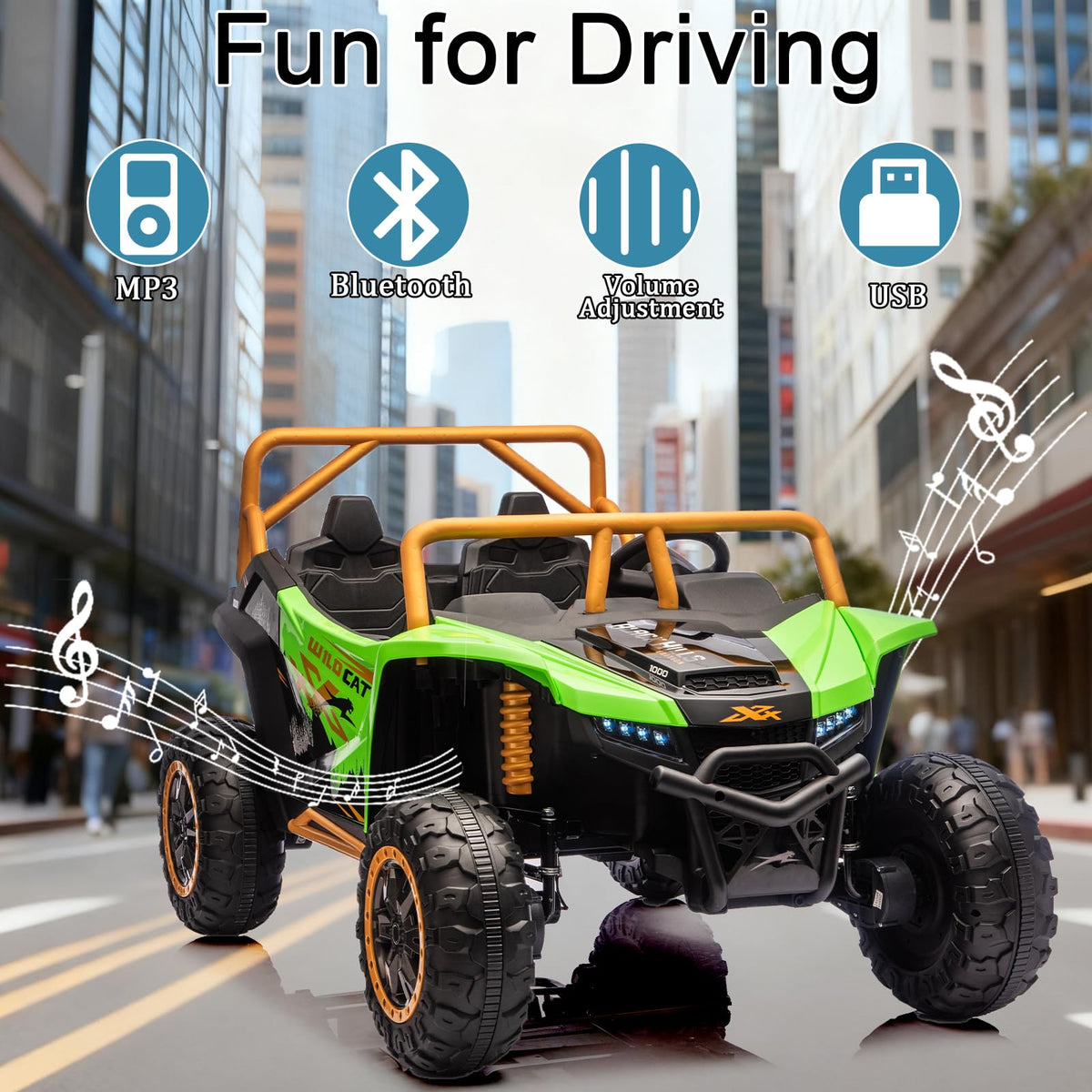 24V 2-Seater 4WD Kids Electric Ride On UTV M244