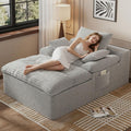67" Oversized Corduroy Chaise Lounge O434910