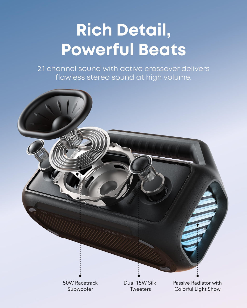 80W Outdoor Bluetooth Speaker W993