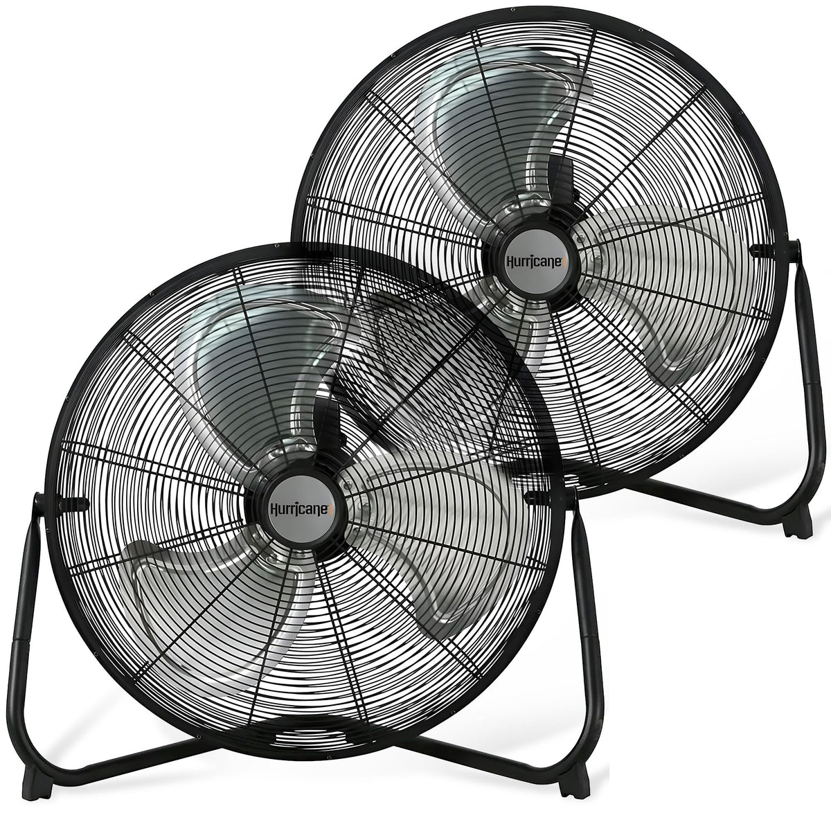 Black 20in 3 Speeds Floor Fan 2 Pack E364028