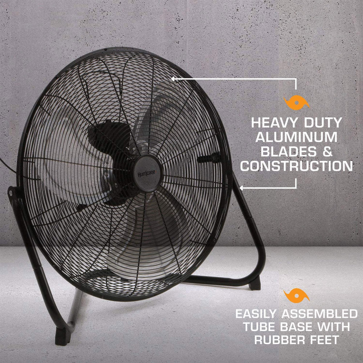 Black 20in 3 Speeds Floor Fan 2 Pack E364028