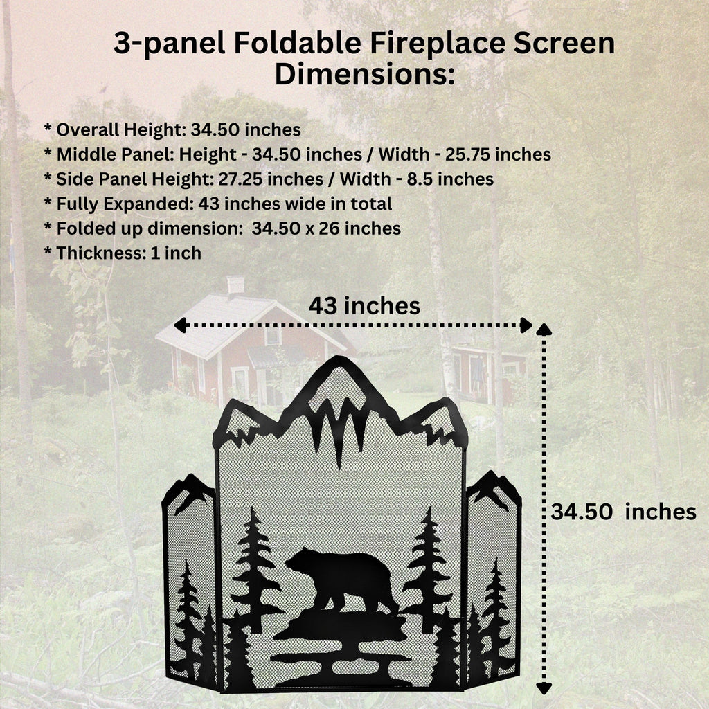 3-Panel Fireplace Screen X782811